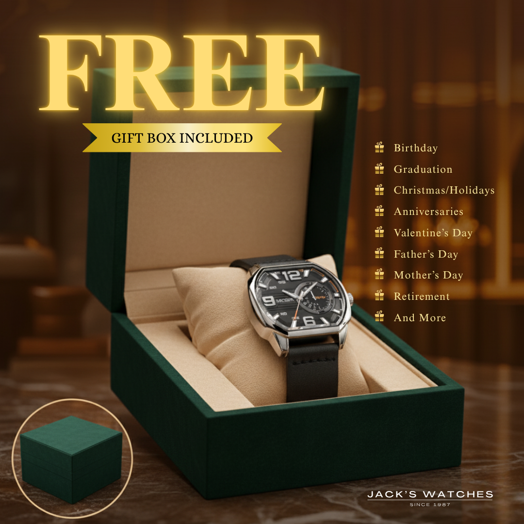 Premium Leather Sports Watch