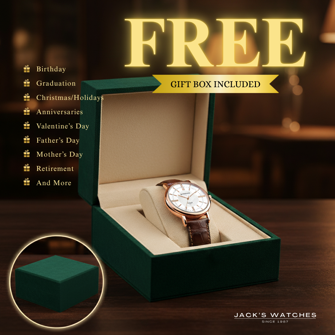 Leather Strap Quartz Wristwatch