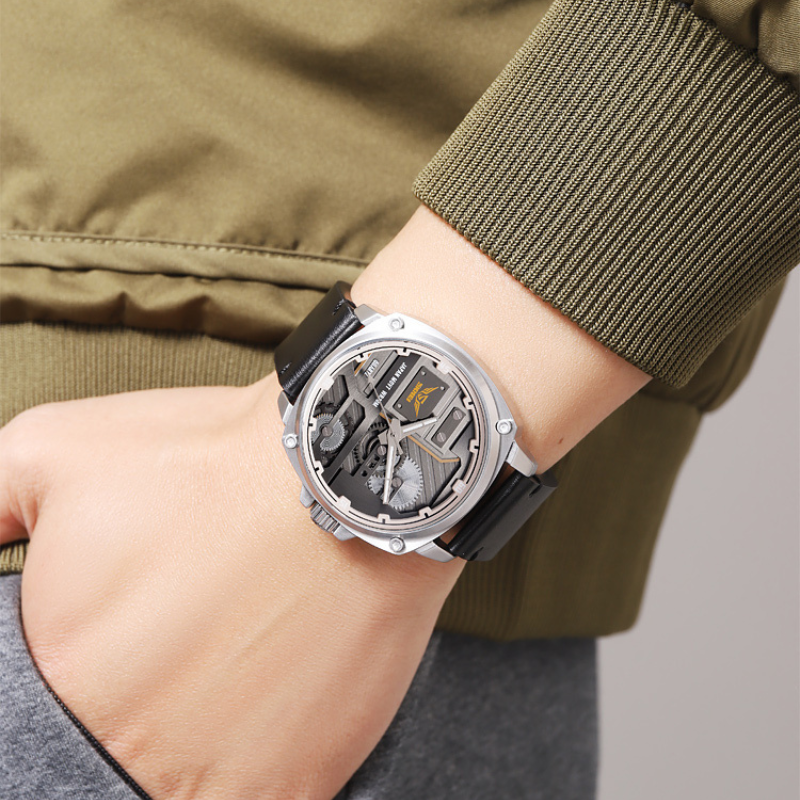 Quartz Leather Men's Watch