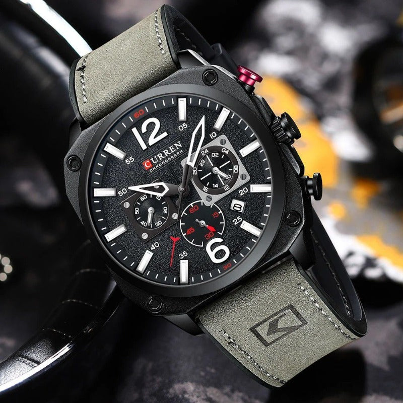 Business Leather Quartz Wrist Watch