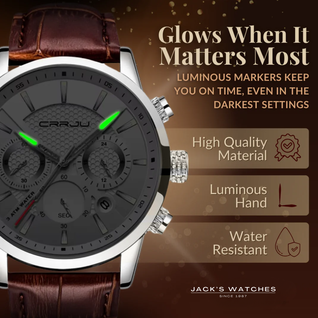 Fashionable Military Leather Watch