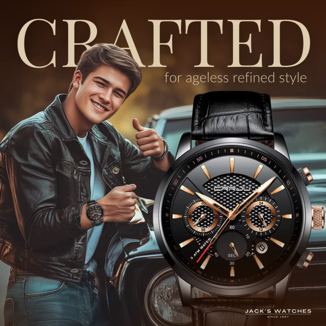 Fashionable Military Leather Watch