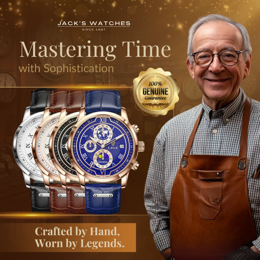 Premium Leather Band Chronograph Watch