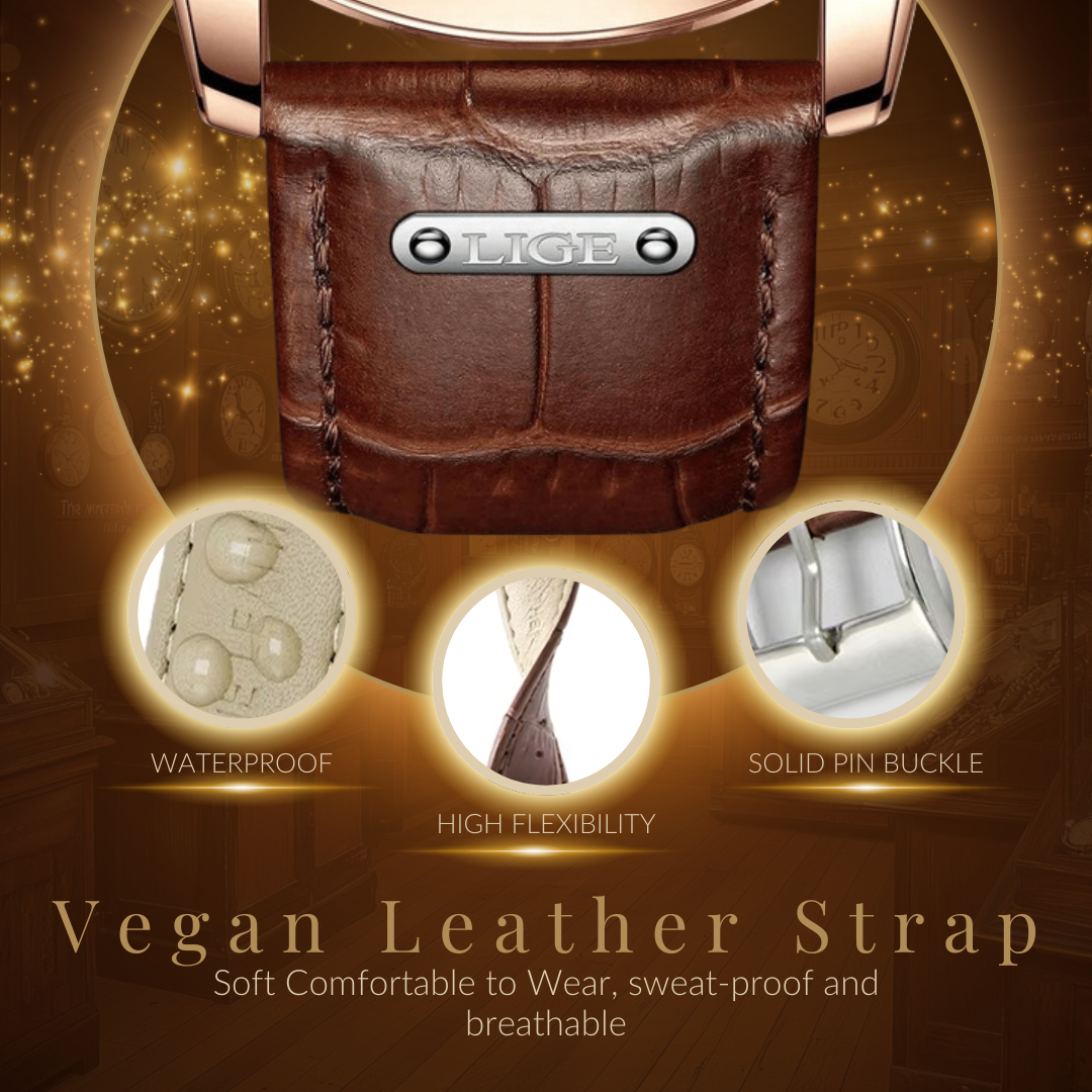 Premium Leather Band Chronograph Watch