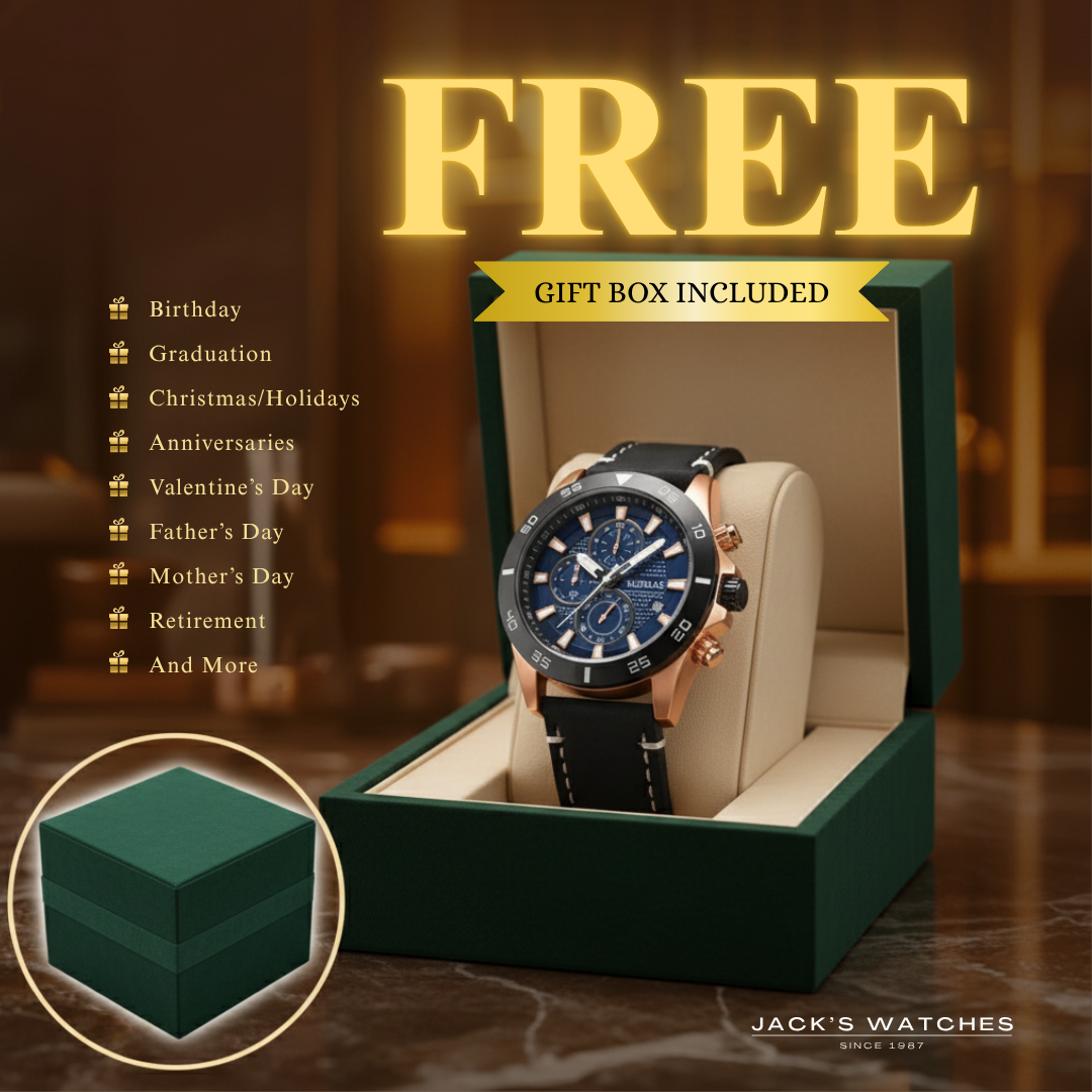 Dial Quartz Chronograph Watch