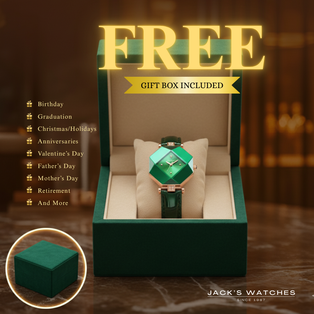 Luxury Green Diamond Quartz Watch