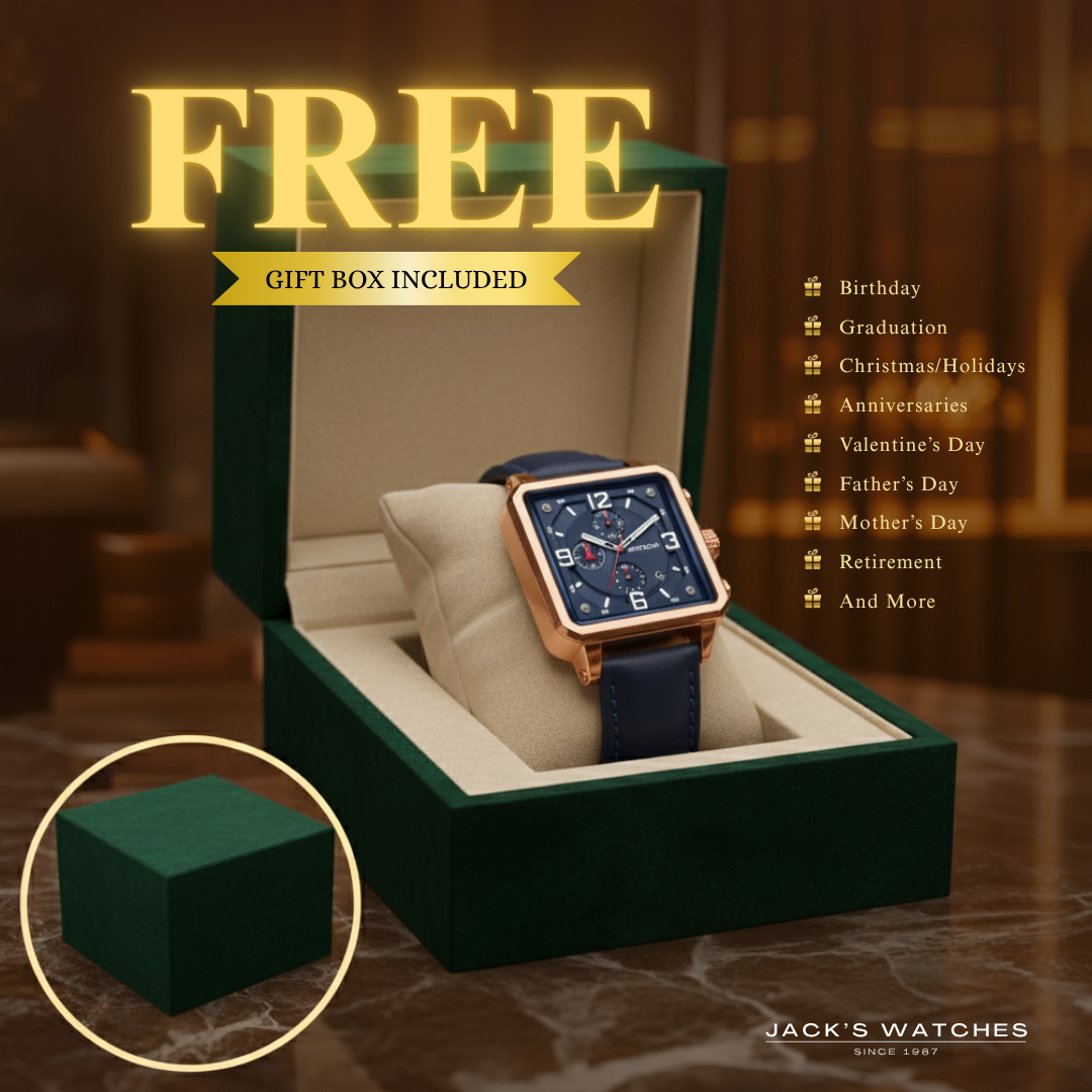 Men’s Leather Quartz Tactical Watch