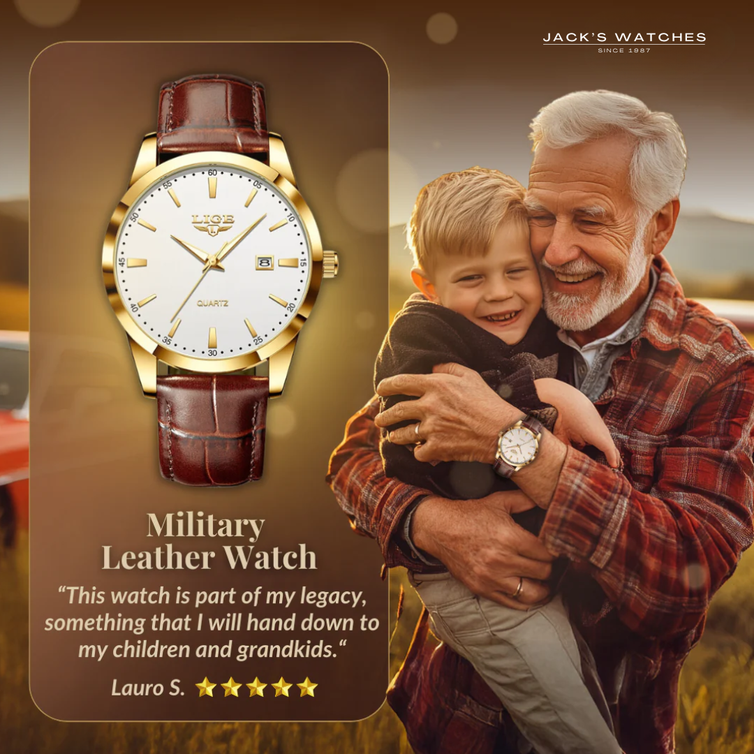 Military Leather Watch