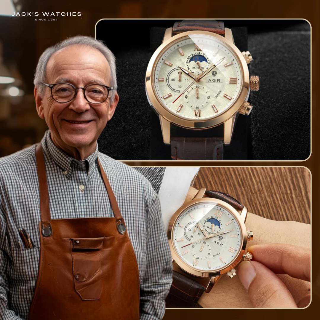 Luxury Leather Quartz Watch