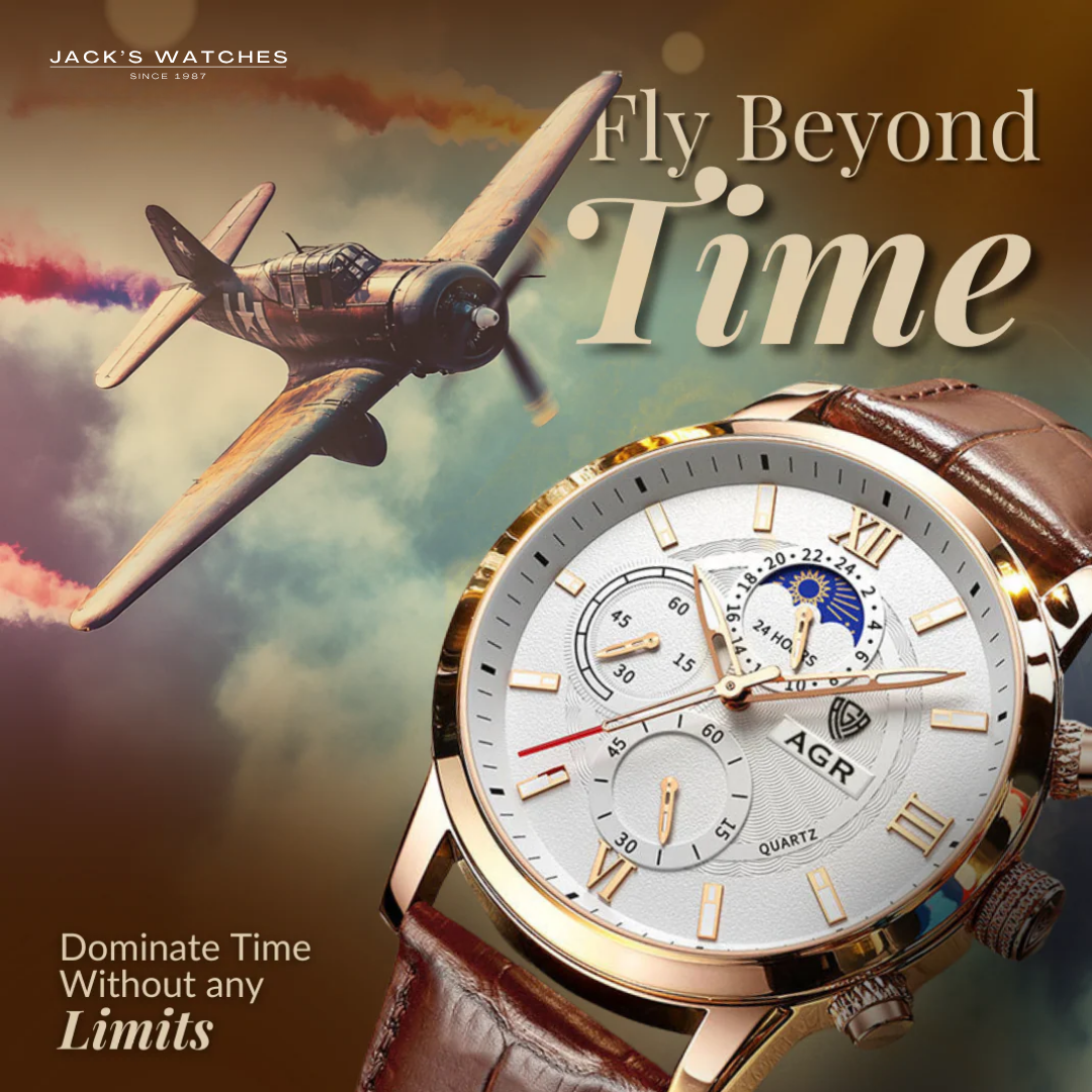 Luxury Leather Quartz Watch