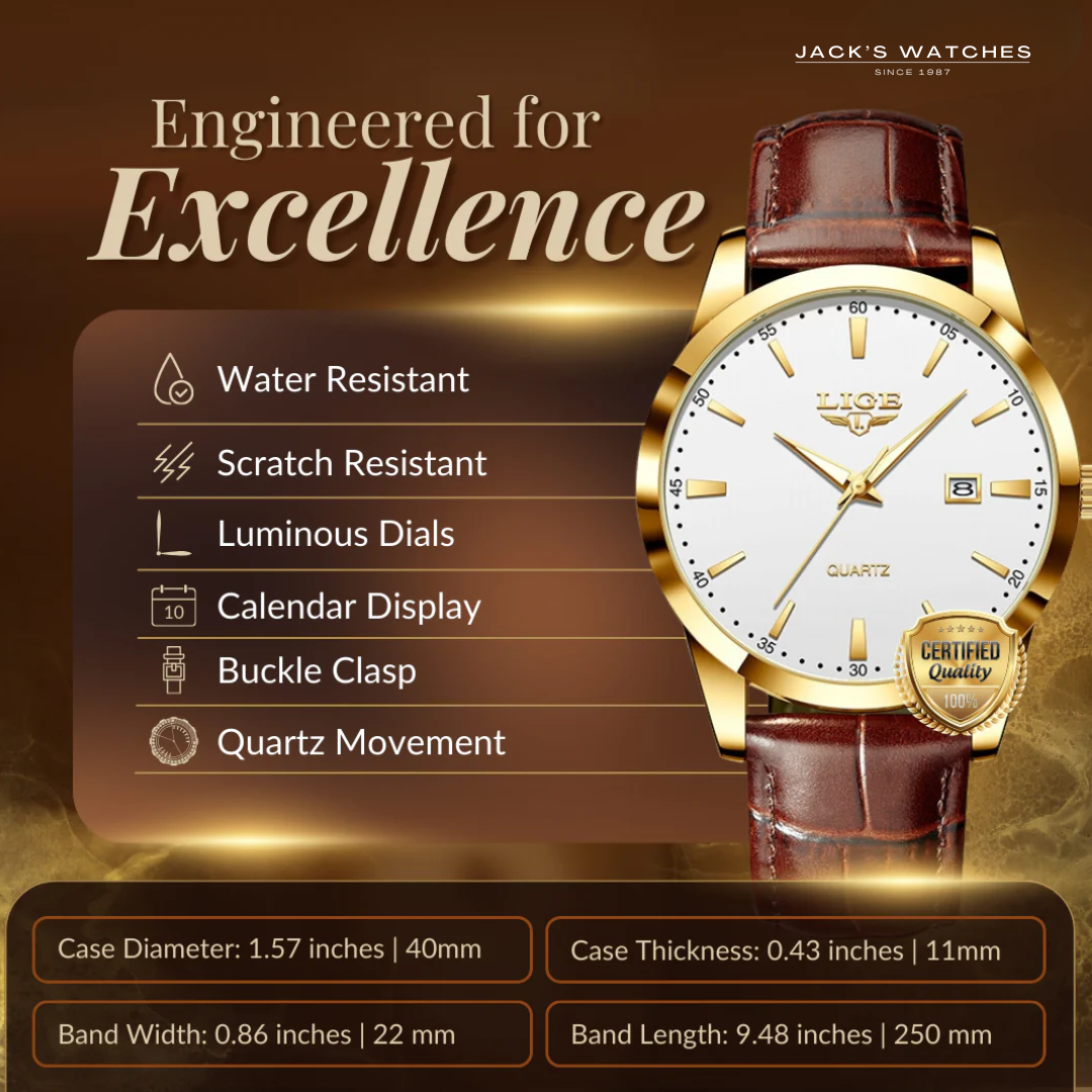 Military Leather Watch