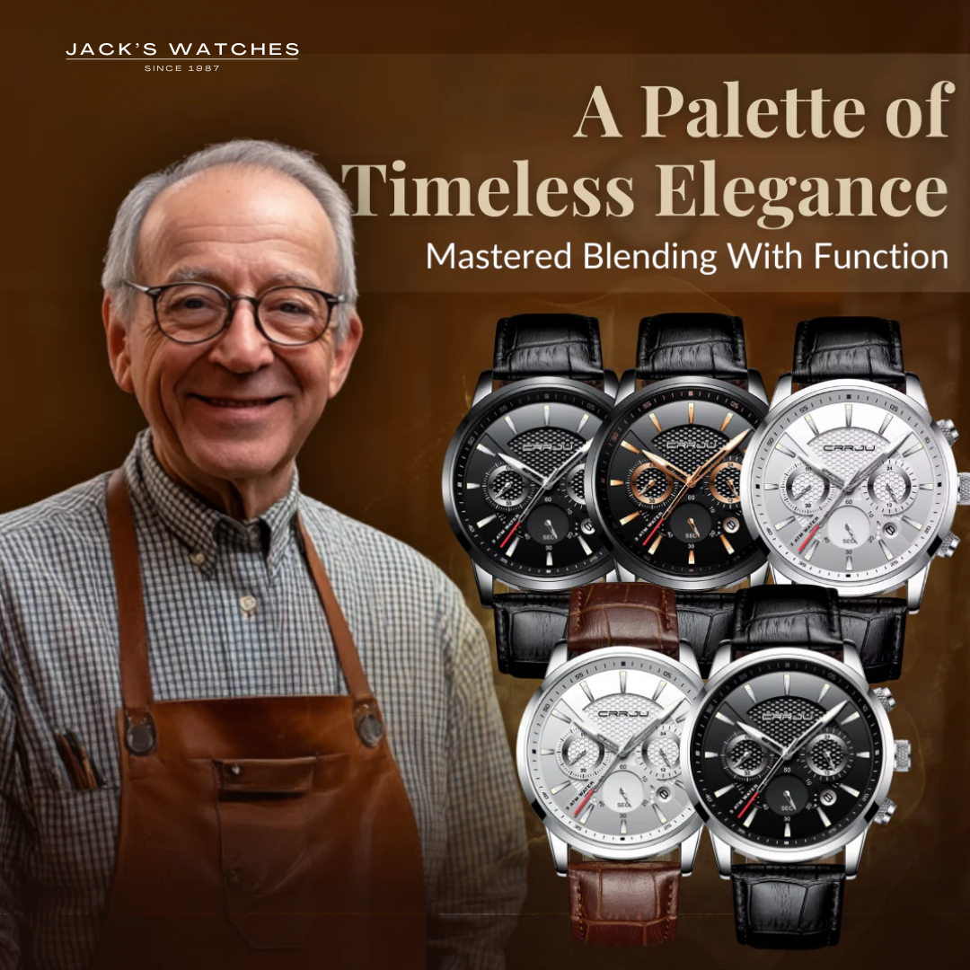 Fashionable Military Leather Watch